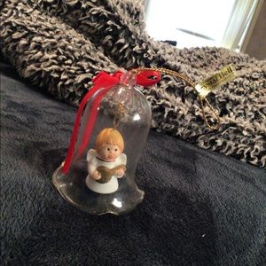 Jasco Lil Charmers Vintage Crystal Angel Bell Ornament #680